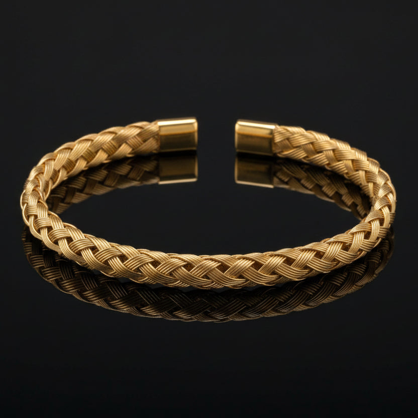 Elegant Gold Plated Handcuff